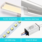 Lampara Artefacto Barra Led 62 Cm Baño 14w Luz Calida - Imagen 6