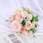 Flores Artificiales Decorativas Ramo De 7 Flores Variadas - Imagen 2