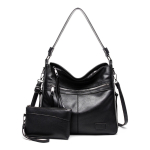 Bolso Cartera En Pu Gran Capacidad + Pouch - Retro - Imagen 8