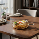 Plato Hondo Estilo Cazuela Copetin Vidrio Con Asa 15cm - Imagen 23