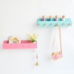 Perchero Colgante De Pared Infantil Con Estante Decorativo - Imagen 5