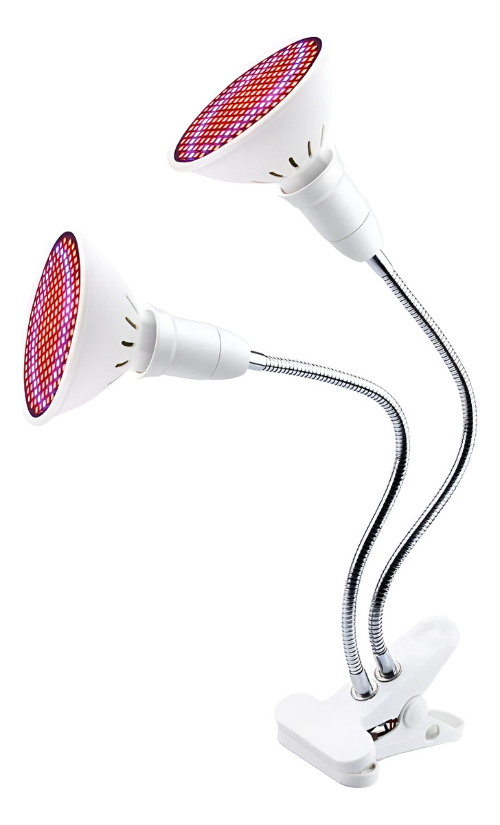 D_604126-MLU91984783894_092025-F.jpg Lampara 200 Led X2 Espectro Cultivo Plantas Flores + Pinza - Imagen 1