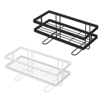 Estante Organizador De Baño Sobre Mochila Inodoro Color Negro - Imagen 5