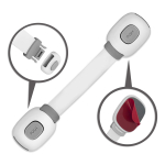 Pack X 2 Traba Puertas Seguridad Para Bebés Doble Apertura - Imagen 8