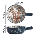 Plato Hondo Estilo Cazuela Copetin Cerámica Con Asa 15cm - Imagen 6