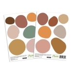 Vinilo Decorativo De Pared Formas Organicas Adhesivo Sticker - Imagen 2