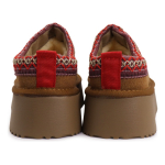 Pantufla Cerrada Con Corderito Con Plataforma Estilo Sueco - Imagen 4