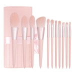 Set 11 Pinceles Maquillaje Brochas Prof C/ Estuche Calidad - Imagen 3