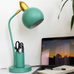Lampara De Escritorio Luz Led Portatil Con Portalapices Estructura Verde - Imagen 7