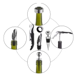 Set Para Vinos 4 Piezas De Metal Estuche Sacacorchos Cocina - Imagen 8