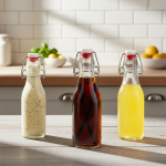 Botella De Vidrio Tapon Hermetico Para Fermentacion 1000ml - Imagen 2