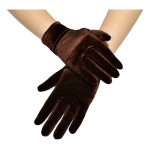 Guantes Textura Terciopelo Gamuza Cortos - Imagen 11