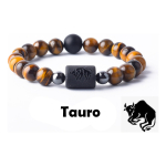 Pulsera De Piedras Naturales Signos Zodiacales Ojo De Tigre - Imagen 62