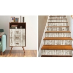 Papel Adhesivo Tapiz Pared Liston Claro Grueso Rollo 10 Mts - Imagen 4