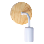 Pack X2 Aplique Metal Madera Nordico Vintage + Lampara - Imagen 9