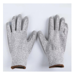 Guantes Anticorte Seguridad Trabajo Cocina Manualidades Color Gris Talle L - Imagen 4