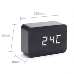 Reloj Digital Madera Usb Despertador Temperatura Fecha - Imagen 15