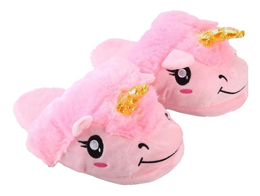 D_615979-MLU42374423595_062020-F.jpg Pantuflas Unicornio Unisex Pantuflas De Animales Invierno - Imagen 1