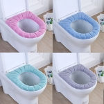 Funda Calentador Tapa De Inodoro Lavable Cojín Alfombrilla - Imagen 3