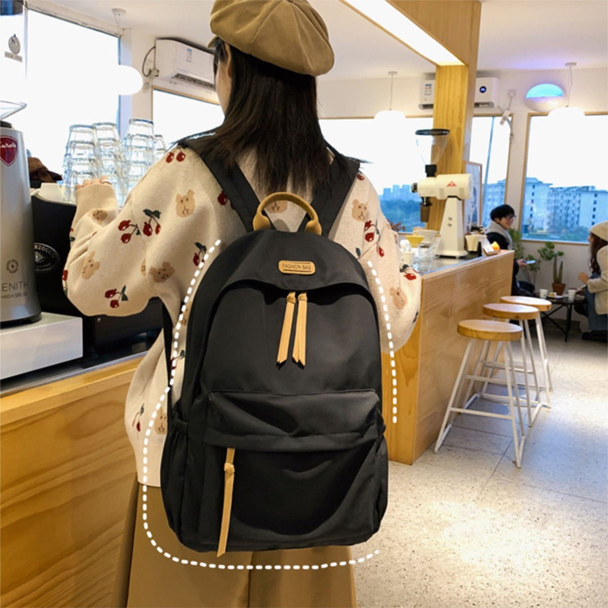 D_618037-MLU78119678563_082024-F.jpg Mochila Urbana Minimalista Unisex Clásica De Lona - Imagen 1