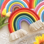 Colgante Para Pared Arcoiris Decoracion Infantil En Algodon - Imagen 20