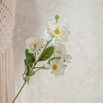 Flores Artificiales Decorativas Ramo De 4 Flores Crisantemo - Imagen 8