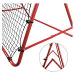 Arco Acero Rebotador Pelota P/ Entrenamiento Futbol Deporte Color Naranja - Imagen 4