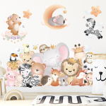 Vinilo Infantil Decorativo De Pared Animales - Imagen 4