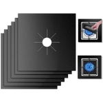 Set X4 Protectores De Hornalla Anafes Cocina Fibra Carbono - Imagen 10