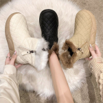 Bota Invierno Abrigadas Botita Calentita Nieve Con Piel - Imagen 7