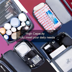 Neceser Travel Organizador Para Colgar Color Bordó Diseño De La Tela Bordo - Imagen 8
