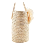Bolso De Playa Mimbre Forrado Por Dentro - Imagen 5