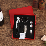 Set Para Vinos 4 Piezas De Metal Estuche Sacacorchos Cocina - Imagen 7