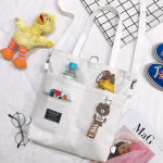 Cartera Bolsa Totebag Moderna Lona Multi Cierres - Mediana - Imagen 8