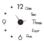 Reloj De Pared 3d Con Números Grandes Decoración - Imagen 8