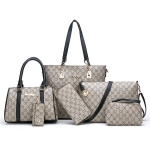 Set De Cartera Bolso Dama Moderna 6 Piezas Estampada - Imagen 8