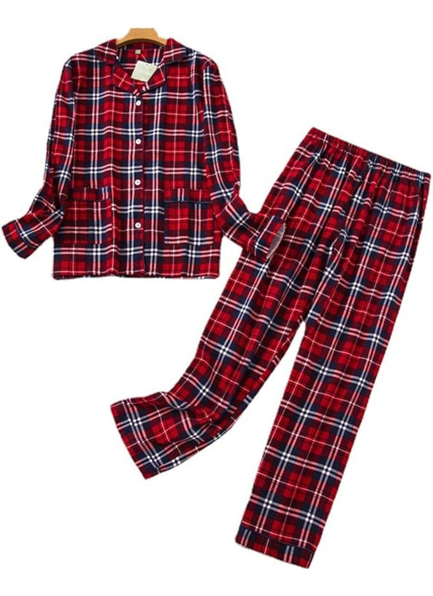 D_624789-MLU83533255172_042025-F.jpg Conjunto Pijama De 2 Piezas Largo Con Estampado Para Mujer - Imagen 1