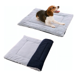 Almohadón Cucha Cama Para Mascotas Perro Gato De Interior Color Gris Diseño Liso - Imagen 3
