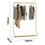 Perchero Con Zapatero Vestidor Metalico De Estilo Nordico - Imagen 12