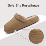 Zapato Sueco Abierto Corderito Abrigado Para Dama - Imagen 4