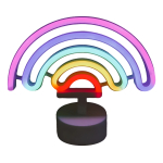 Veladora Lámapara Neon Led Con Base Para Escritorio Estante - Imagen 6