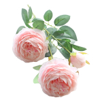 Planta Flor Artificial Peonia Decoracion Hogar 3 Flores - Imagen 11