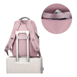 Mochila Escolar Urbana Bolsillos Gran Capacidad Diseño De La Tela Celeste - Imagen 7