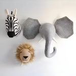 Animales De Pared Infantiles En Fieltro Para Decorar - Imagen 13