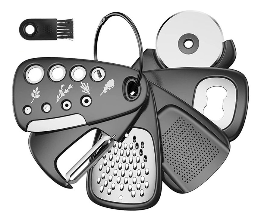 D_629671-MLU72667048249_112023-F.jpg Set Utensilios De Cocina 6 En 1 + Cepillo Limpiador - Imagen 1