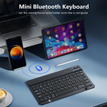 Teclado Ultra Delgado Bluetooth Recargable Window Ios Andoid - Imagen 2