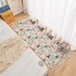 Alfombras Nórdicas Vintage Con Borlas Flecos Textil 180 Cm - Imagen 10