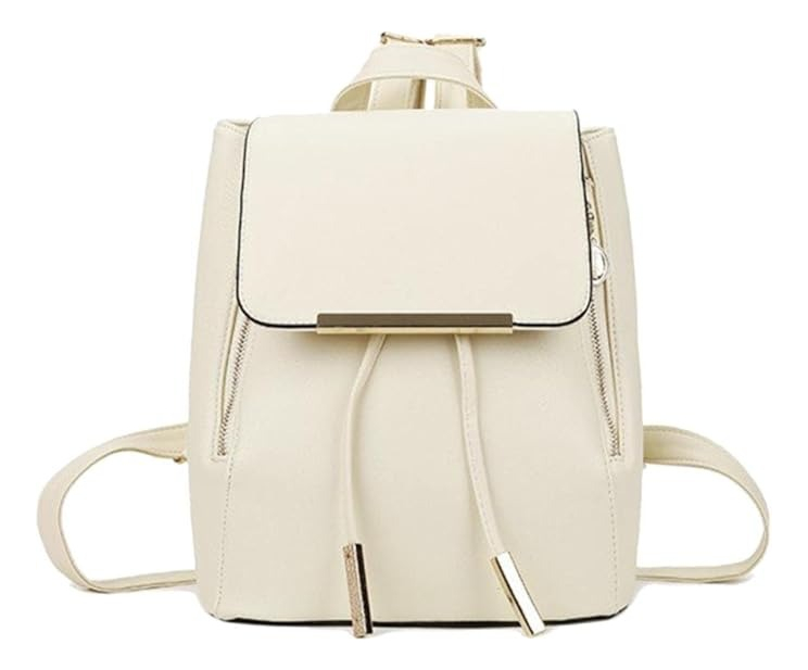D_630671-MLU85020933517_052025-F.jpg Mochila Cartera Urbana Minimalista Con Tapa En Cuerina - Imagen 1