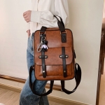 Mochila Bolso Retro Vintage Doble Bolsillo Gran Capacidad Il - Imagen 19
