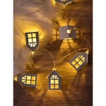 Guirnalda De Casitas Con Luz Led Madera Fina - Imagen 9